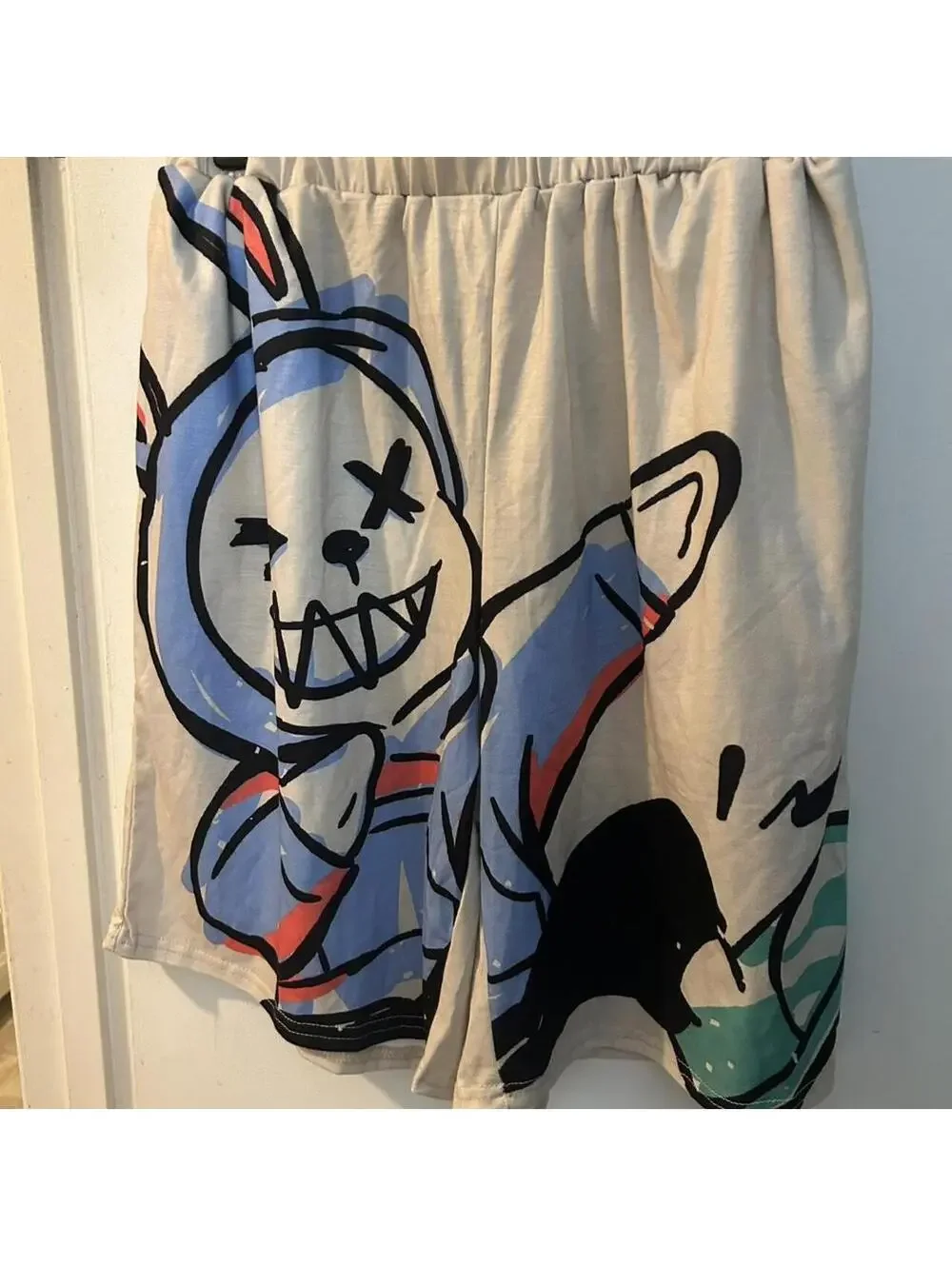 Karate Rabbit stretchy jogging shorts 15y. See measurements for exact sizing.